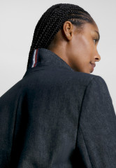 Tommy Hilfiger DOUBLE BREASTED Short coat indigo blue ДВУБОРТНЫЙ Короткое пальто Индиго синий