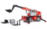 Bruder BRUDER 2129 Manitou Teleskopstabler MRT  2150 m. Zubehor Телескопический погрузчик BRUDER 2129 Manitou MRT 2150 с аксессуарами