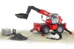 Bruder BRUDER 2129 Manitou Teleskopstabler MRT  2150 m. Zubehor Телескопический погрузчик BRUDER 2129 Manitou MRT 2150 с аксессуарами