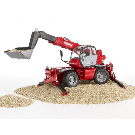 Bruder BRUDER 2129 Manitou Teleskopstabler MRT  2150 m. Zubehor Телескопический погрузчик BRUDER 2129 Manitou MRT 2150 с аксессуарами