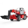 Bruder BRUDER 2129 Manitou Teleskopstabler MRT  2150 m. Zubehor Телескопический погрузчик BRUDER 2129 Manitou MRT 2150 с аксессуарами