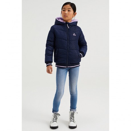 WE Fashion Madchen-Wendejacke mit Kapuze und Kunstfell Blazer fur Madchen Двусторонняя куртка для девочки с капюшоном и блейзер из искусственного меха для девочки