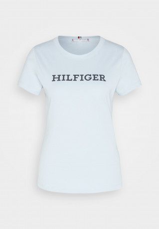 Tommy Hilfiger SLIM Print T-shirt breezy blue SLIM Футболка с принтом свежий синий