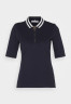 Tommy Hilfiger SLIM COLLAR ZIP Polo shirt desert sky SLIM COLLAR ZIP Рубашка поло небо пустыни