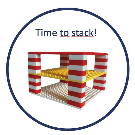 Open Bricks stapelbare Strassenplatte Platte 32x32 Noppen grau Kreuzung Штабелируемая дорожная плита 32х32 ручки серая крестовина