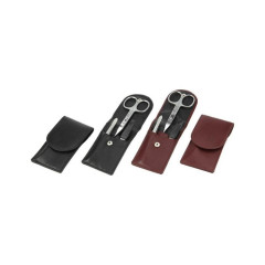 Hans Kniebes Taschenmanicure, Nappa-Vollrindleder, rostfrei  Карманный маникюр, натуральная кожа наппа, нержавеющая