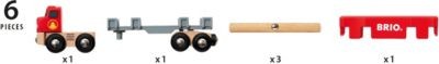 BRIO Holztransporter mit Magnetladung Транспортер древесины с магнитной нагрузкой