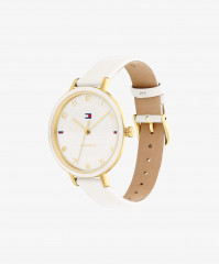Tommy Hilfiger GP CASE (WHITE ENAMEL BEZEL)/ WHITE DIAL WITH GP ACCENTS/ WHITE  Watch white КОРПУС GP (БЕЗЕЛЬ С БЕЛОЙ ЭМАЛЬЮ)/ БЕЛЫЙ ЦИФЕРБЛАТ С АКЦЕНТАМИ GP/ БЕЛЫЙ Часы белый