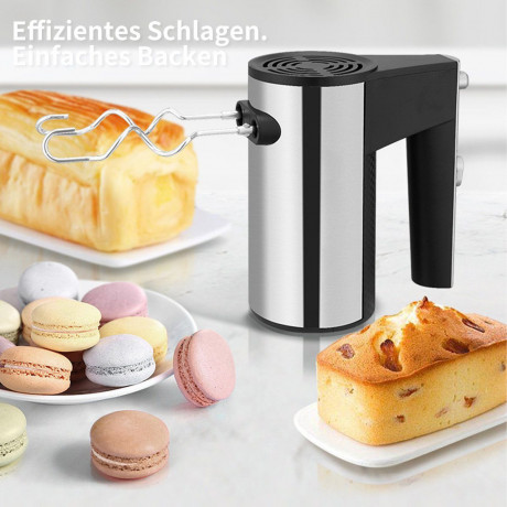 Hikeren Hikeren Handmixer 350W Elektro Mixer,5 Geschwindigkeiten,Mit Schneebesen,Ruhrstab  Ручной миксер Hikeren Электрический миксер, 350 Вт, 5 скоростей, с венчиком, рурская палочка