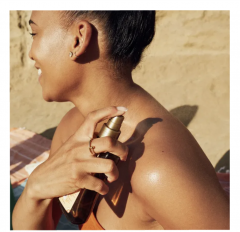 Hawaiian Tropic Glowing Protection Dry Oil LSF 30  75ml, Солнцезащитное сухое спрей-масло для сияния кожи SPF 30, водостойкая формула, тропический аромат,  75мл 