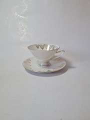 Winterling Rosign Чайное трио "Золото на белом",  ручная роспись, Германия, 1960-70гг.