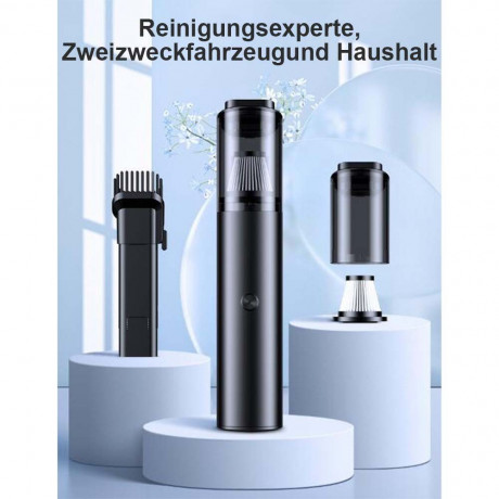 MOUTEN MOUTEN Akku-Handstaubsauger Kabelloser, wiederaufladbarer tragbarer Handstaubsauger mit 5500 PA, Geeignet fur Autos, Wohnungen und Buros, Rundum-Reinigung: Komplettes Zubehor, keine toten Winkel, fur Zuhause und Auto. Schwarz Беспроводной ручной пы