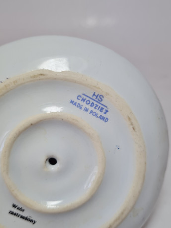 Подставки для яиц винтажные HS Chodziez Poland, белый фарфор с цветочным рисунком и обильной позолотой, 2шт х 7x 10 см, Польша, 1960-70гг.