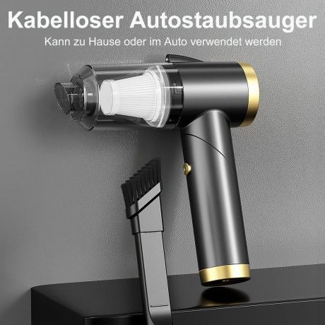 REDOM REDOM Akku-Handstaubsauger Handstaubsauger Autostaubsauger Hand Auto Akku Staubsauger Kabellos, 120,00 W, Beutellos, Faltbar 3 in 1 Funktional 4500Pa 4000mA-Akku Wohnungen Auto mit Licht Беспроводной ручной пылесос REDOM ручной пылесос автомобильны
