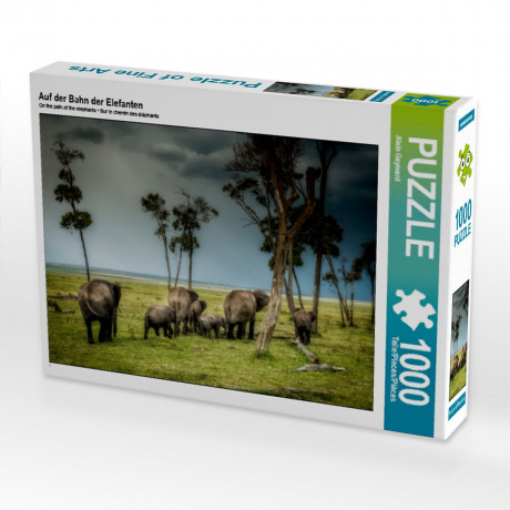 CALVENDO Puzzle CALVENDO Puzzle Auf der Bahn der Elefanten Пазл CALVENDO Puzzle По тропе слонов