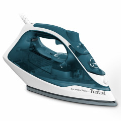 Tefal Tefal Dampfbugeleisen FV2839E0, Trocken-  Dampf, Cerilium-Sohle, 2400W, Blau, Weiss, 2400,00 W, Stabile Ruckkantenstutze, Anti-Tropf-Funktion, Variabler Dampf  Паровой утюг Tefal FV2839E0, сухой пар, подошва Cerilium, 2400 Вт, синий, белый, 2400,00 