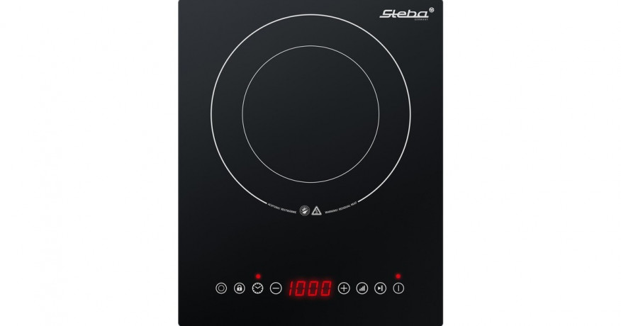 Steba Steba Glaskeramik-Kochfeld HK 30, Kochplatte schwarz/silber  schwarz/silber Стеклокерамическая варочная панель Steba HK 30, конфорка черный/серебристый