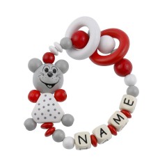 elefantasie Greifling Kleine Maus personalisiert mit Namen Игрушка-клатч Мышонок именной с именем