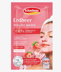 Schaebens Gesichtsmaske Peeling Erdbeere (10 St x2x6 ml), 120 ml  Клубничная маска в упаковке 10 шт (120мл)