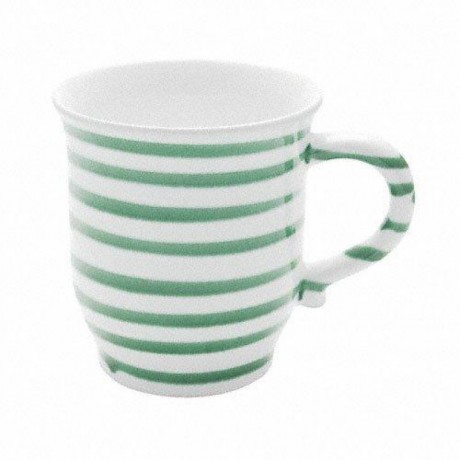 Gmundner Keramik Gmundner Keramik Grungeflammt Schokotasse / Schokobecher 0,3 L / h: 9,9 cm Керамическая чашка Gmundner для шоколада с зеленым пламенем / шоколадная кружка 0,3 л / высота: 9,9 см