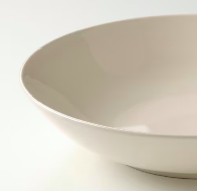 FARGKLAR Tiefer Teller, Glanzend beige 23 cm, 4 st, Икеа ФЭРГКЛАР Тарелка глубокая, цвет полированный бежевый, 23см, 4 штуки