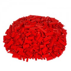 LEGO LEGO Steine Rot gemischt - 100 Stuck  - Red brick mix NEU Кирпичи LEGO красные смешанные - 100 штук - Смесь красных кирпичей НОВИНКА