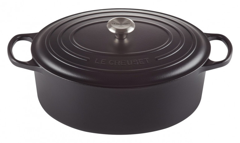 Le Creuset LE CREUSET Br\u00e4ter oval 35cm schwarz SIGNATURE schwarz LE CREUSET Br>4ter овал 35см черный SIGNATURE