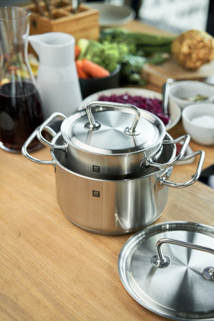 ZWILLING ZWILLING Topfset 5-tlg. TWIN CLASSIC silber Набор горшков ZWILLING 5 шт. ДВУХ КЛАССИК