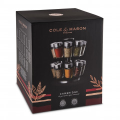 Cole &amp; Mason Coleamp;Mason 16er Gewucrzkarussell  silber Карусель для специй Coleamp;Mason 16