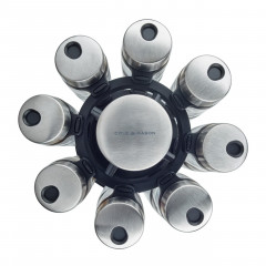 Cole &amp; Mason Coleamp;Mason 16er Gewucrzkarussell  silber Карусель для специй Coleamp;Mason 16