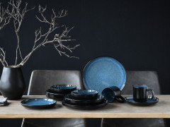 Creatable Creatable Kombiservice 10-tlg. Blue NORDIC FJORD blau Создаваемый комбинированный сервиз 10 шт. Синий НОРДИК ФЬОРД