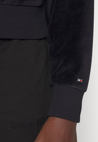 Tommy Hilfiger ZIP SWEATSHIRT Sweatshirt black ТОЛСТОВКА НА МОЛНИИ Толстовка черный