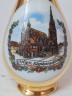 Ваза-кувшин винтажная Im Stil Eigl Austria с изображением Собора Святого Стефана (Вена), малая, фарфор, Австрия, 1970-80гг.