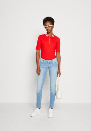 Tommy Hilfiger SLIM COLLAR ZIP Polo shirt fireworks SLIM COLLAR ZIP Рубашка поло салют