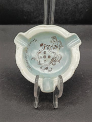 Пепельница винтажная Gerold Bavaria "Герб рыцаря Франца фон Зиккингена", фарфор, 9.5 см, Германия, 1960-70гг.