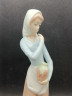 Статуэтка винтажная Casades "Девушка с собакой", в пастельных тонах, фарфор, 26 х 9 см, Испания, 1970-80гг. 