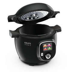 Krups Krups Multikocher Multikocher Cook4me+ Gourmet CZ7128, 1600 W, 6,00 l Schussel, 150 vorinstallierten Rezepten, Antihaft Kochbehalter  Мультиварка Krups Cook4me+ Gourmet CZ7128, 1600 Вт, чаша 6,00 л, 150 предустановленных рецептов, емкость для пригот
