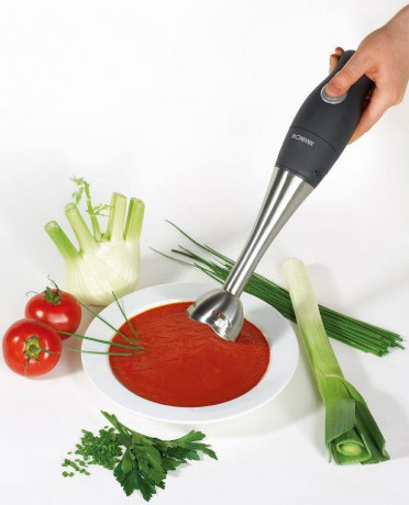 BOMANN BOMANN Stabmixer SMS 349 CB, 200 W, Stabmixer-Set – Edelstahl-Stabmixer, Multizerkleinerer und Schneebesen  Ручной блендер BOMANN SMS 349 CB, 200 Вт, набор ручного блендера ручной блендер из нержавеющей стали, мультиизмельчитель и венчик