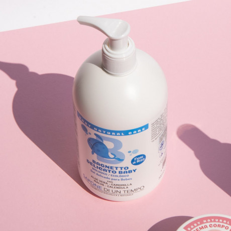 SAPONE DI UN TEMPO Zartes Babybad Reisbluten Aloe Vera, Kamille, Malve  Нежная детская ванночка Цветы риса алоэ вера, ромашка, мальва