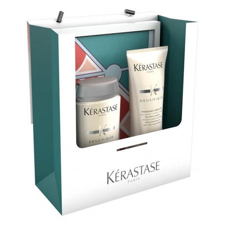 Kerastase (Керастаз) Densifique Geschenkset Подарочный набор, Bain Densite 250 мл + Fondant Densite 200 мл + Stylingtuch / 1 шт.