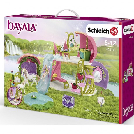 Schleich Schleich bayala 42445 Glitzerndes Blutenhaus mit Einhornern Schleich bayala 42445 сверкающий цветочный домик с единорогами