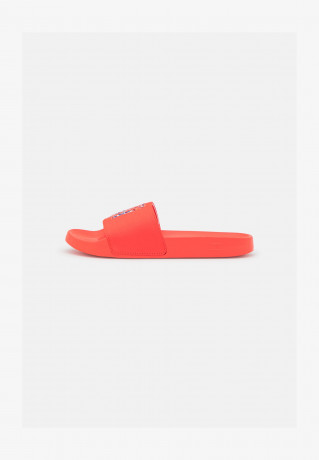 Tommy Hilfiger LOGO POOL SLIDE Mules hawaiian coral ШЛЕПКИ С ЛОГОТИПОМ Мюли гавайский коралл