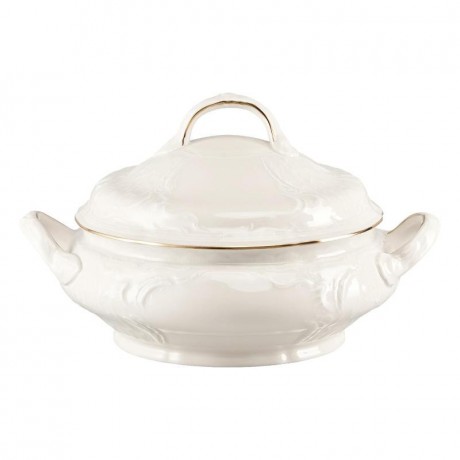 Rosenthal Rosenthal Sanssouci Elfenbein Gold Schussel mit Deckel 1,50 L Чаша Rosenthal Sanssouci Ivory Gold с крышкой 1,50 л