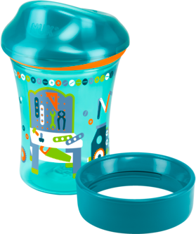 Nuk Чашка для обучения пить Easy Learning Cup Vario "Werkbank" Petrol, 250 ml, 1 шт