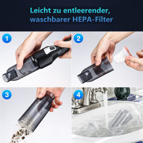 Insma Insma Akku-Handstaubsauger, 150,00 W, Tragbar, Starke Saugkraft  Беспроводной ручной пылесос Insma, 150,00 Вт, портативный, сильная мощность всасывания.