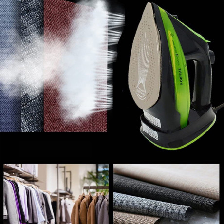 Dedom Dedom Reisebugeleisen Reise-Dampfbugeleisen, Dampfbugeleisen, Antihaft-Bugelsohle, 2400W, drahtlos, 360ML, Lila, Grun Grun Дорожный утюг Dedom, дорожный аровой утюг, паровой утюг, подошва с антипригарным покрытием, 2400 Вт, беспроводной, 360 мл, фио