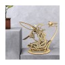 Hocan Holzernes 3D-Puzzle Lernspielzeug Mechanischer Kolibri Деревянная 3D-головоломка Образовательная игрушка Механический колибри