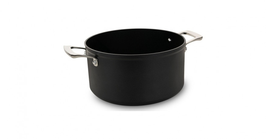 Cerafit Cerafit Plasma Topf O 24cm schwarz/edelstahl, mit Design-Glasdeckel schwarz/edelstahl Кастрюля Cerafit Plasma O 24см, черный/нержавеющая сталь, с дизайнерской стеклянной крышкой