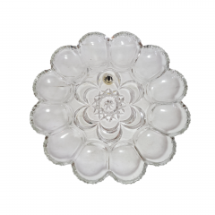 Блюдо винтажное Walther Glas в виде цветка, стекло, заводская упаковка, 25 x 3,5 см, Германия, 1960-70гг.