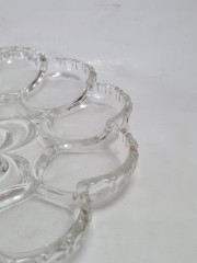 Блюдо винтажное Walther Glas в виде цветка, стекло, заводская упаковка, 25 x 3,5 см, Германия, 1960-70гг.